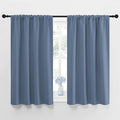 NICETOWN Blackout Curtains for Bedroom, Blackout Curtain Panels, Window Treatment Energy Saving Thermal Insulated Solid Rod Pocket Blackout Drapes/Draperies (Stone Blue, 1 Pair, 42 by 45-inch) by NICETOWN