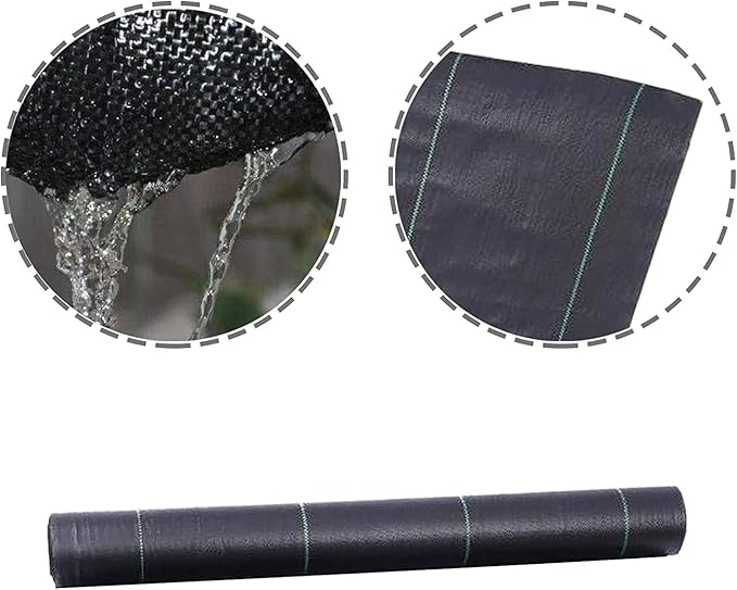 Weed Barrier Fabric Planting Cover - 4 x 150 FT Heavy Duty Landscape Fabric Ground Cover Block for Outdoor Planting - Image 3