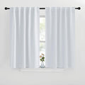NICETOWN Blackout Curtain Panels for Living Room - (Cloud Grey Color) 29x36 inch, 2 Panels Set, Room Darkening Blackout Drapes for Window by NICETOWN