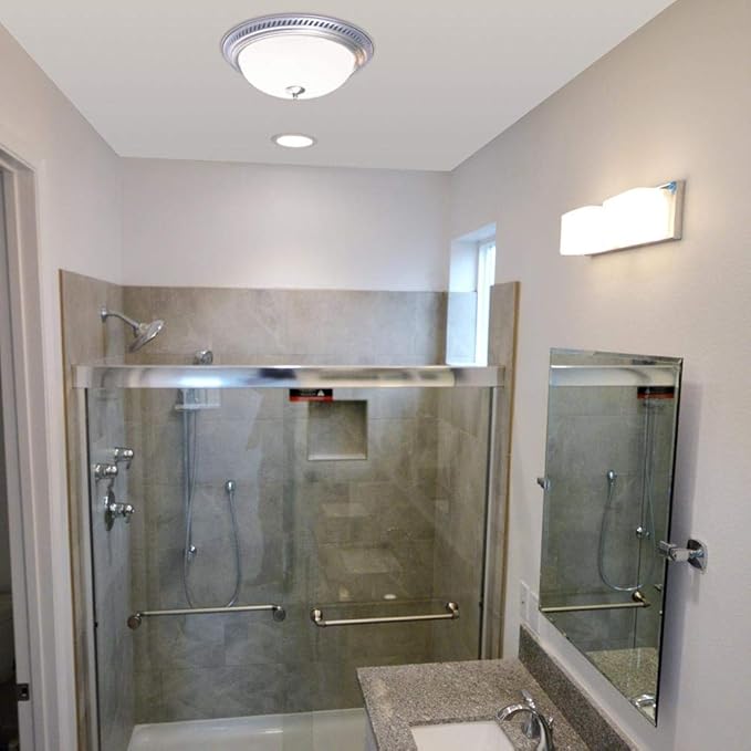 Air King DRLC702 Round Bath Fan with Light, Nickel - Image 6