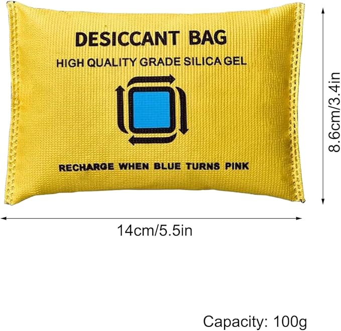 Car Moisture Absorber Bags, with Powerful Moisture Absorption, 100g, Reusable Dehumidifier Bags, Humidity Control, Reusable and Eco-Friendly Design, for Wardrobes, Basements, Spaces, Closet - Image 7