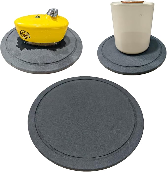Stone Drying Mat for Mini Humidifiers, Absorbs Water Drips Round Diatomaceous Tray for Humidifier, 10 Inch Round Diatomaceous Earth Drip Tray for Small Humidifier by Unknown