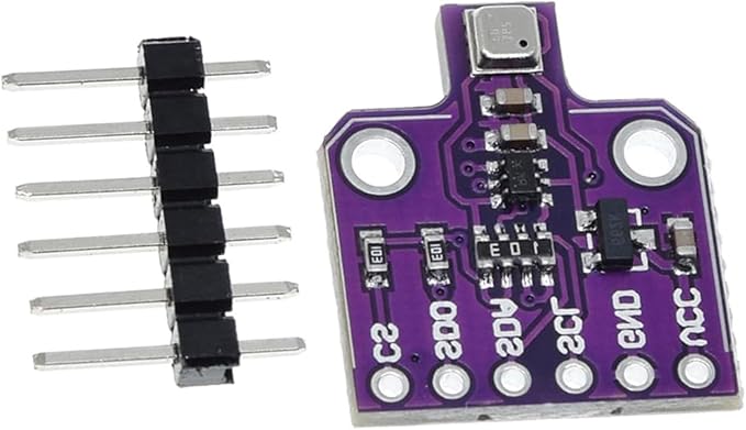 2 packs BME680 Digital 4-in-1 Environmental Sensor Module - Temperature/Humidity/Barometric Pressure/VOC Gas Monitoring via I2C/SPI, High Precision (±3%),5V DC - Image 4