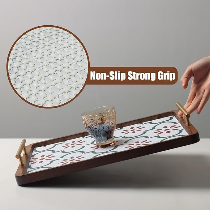 Drawer and Shelf Liner for Kitchen Cabinets,Non-Adhesive Cabinet Liner,Non Slip Waterproof Drawer Liner,Easy to Clean Strong Grip Kitchen Liner for Cupboard,Dresser,Shelves (12In x 10FT) - Image 2