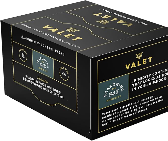 Valet 84% Two-Way Humidity Packs for Wood Containers, 12-Pack, 60g Each, Humidifier Pack Prevents Leaks and Controls Moisture with Natural Craft Paper Design - Image 6