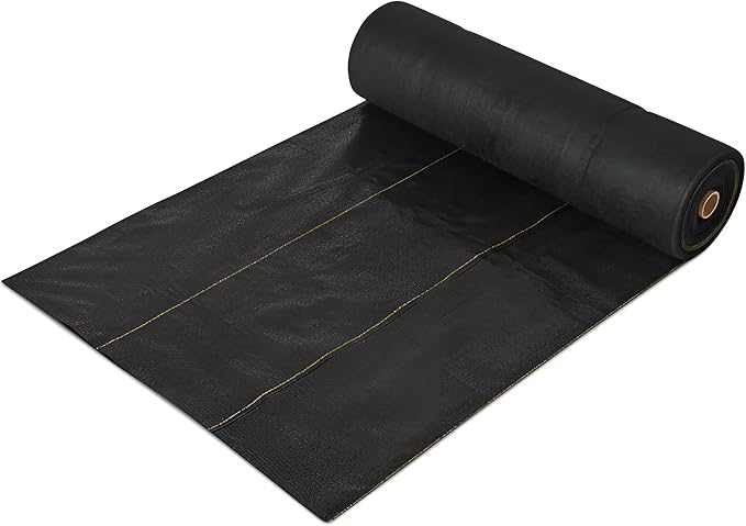 Dewitt Pro-5 Weed Barrier Fabric 5 oz, 6 x 250 Feet – Heavy-Duty Woven Landscape Ground Cover Mat for Raised Garden Bed, Greenhouse Gardening, Outdoor Landscaping, and Commercial Planting by DeWitt