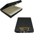 Lineco 11x14 Black Clamshell Archival Folio Storage Box. Acid-Free with Metal Edge, Preserve Photos or Documents, Crafts, DIY. (Pack of 2) by Lineco