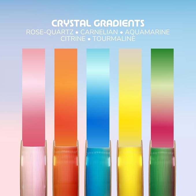 Polymaker Panchroma Gradient PLA Translucent Magenta and Green 3D Printing Filament, 1.75mm 1KG, Premium Gradient PLA, Easy to Print, AMS Compatible, Perfect for Lamp Shades, Vases, Ornaments - Image 4