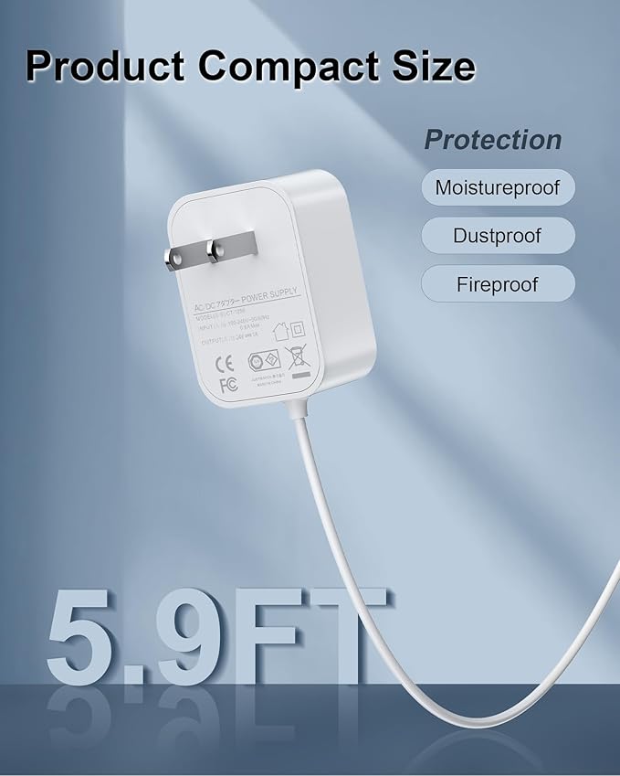 Charger for LEVOIT 3.8L Baby Humidifier, Charging Cord Compatible with Levoit humidifiers for babybedroom, LEVOIT Evaporative Humidifiers Charger, LEH-B381S-WNA - Image 4