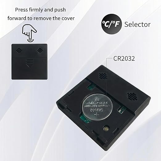 Mini Humidity Meter Hygrometer 6 Pack Room Thermometer Indoor Digital Temperature and Humidity Monitor (Black) - Image 7