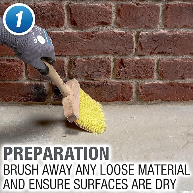 Drybase Liquid Damp Proof Membrane (1 Litre White) - Damp Proofing Paint for Interior & Exterior Walls and Floors. Waterproof Paint - Image 2