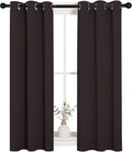 NICETOWN Blackout Curtain Panels for Bedroom Window, Triple Weave Microfiber Energy Saving Thermal Insulated Solid Grommet Blackout Draperies and Drapes (1 Pair, 29 inch by 45 inch, Toffee Brown) by NICETOWN