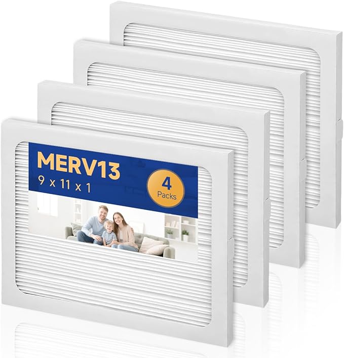 9 x 11 x 1 Dehumidifier Filter MERV 13 Compatible with Santa Fe Compact2, Compact70, Ultra70 Dehumidifier, UA 65H, # 4029748 Dehumidifiers Replacement Parts (4-Pack) - Image 8