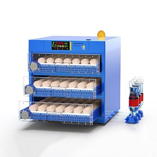 Automatic Eggs Incubator, Large Incubators for Hatching Eggs with Automatic Egg Turning & Temperature Control, Poultry Hatcher Machine for Chicken Duck Goose Quail Bird (192 Eggs) by OXBZKMY