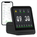 Qingping Air Quality Monitor Gen 2, Air Quality Monitor Indoor Detects PM2.5, CO2, PM10, Noise, Temperature and Humidity, New Upgraded Alarm Clock Function, Air Quality Tester for Bedroom, Smart Home by Qingping