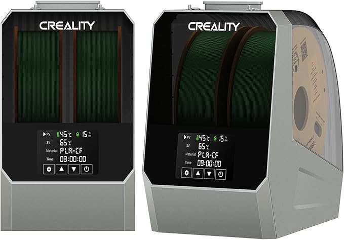 2 Pack Creality Official Space Pi Filament Dryer Plus Kit, 4 Spools Capability Filament Dryer Box for 3D Printing with PTC Heater,4'' LCD Touch Screen for 1.75/2.85mm PLA PETG ABS TPU Nylon by Skouphy
