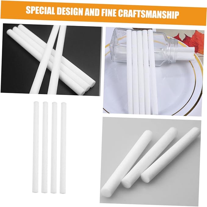 50pcs Fragrance Diffuser Sticks Humidifier Replacement Wands for Spa Meditation Room and Bathroom Use Portable Easy to Use Strong Water Absorption - Image 4