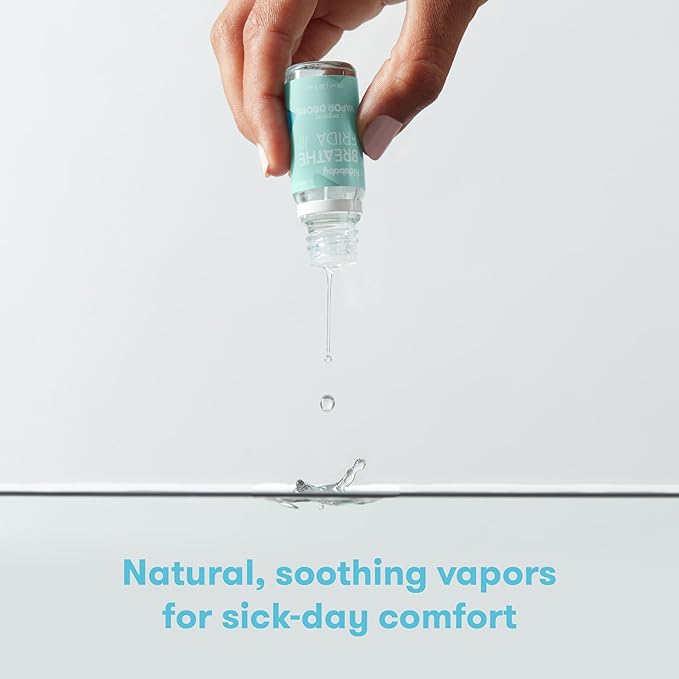 Frida Baby Breathefrida Vapor Bath Drops, Baby Congestion Relief with Eucalyptus Essential Oil for Humidifier, Aromatherapy Oil Help Baby Breathe Easy - Image 2