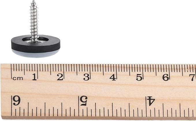 uxcell 19mm Furniture Feet Slider Glides Screw-in Chair Leg Protector Pads PTFE 12pcs - Image 6