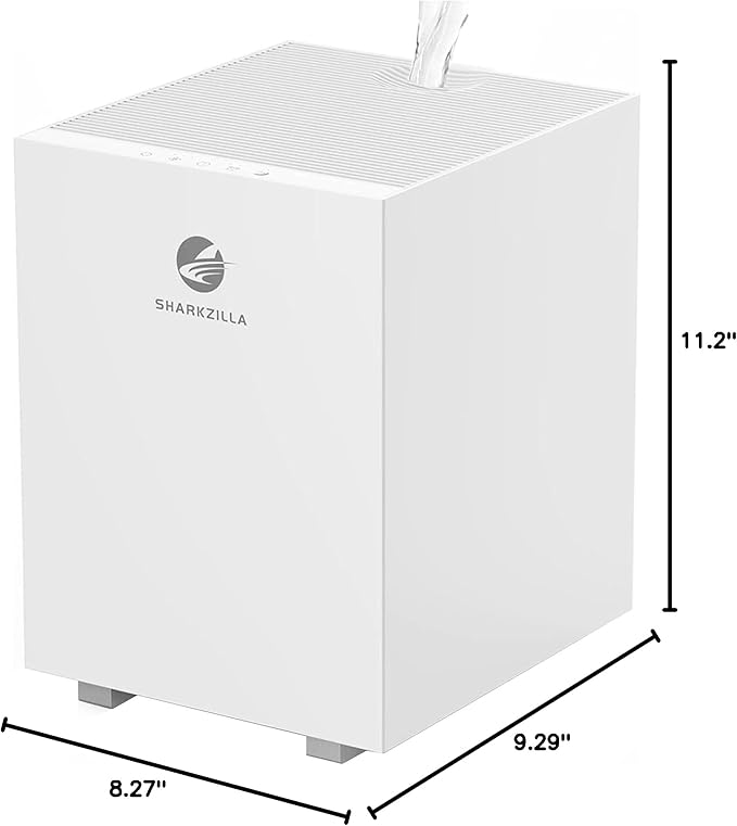SHARKZILLA Evaporative Humidifiers for Bedroom, 1.3Gallon No Mist Humidifiers for Baby, Top Fill Air Humidifier with Filter, Timer, Quiet - Image 10