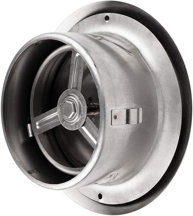 calimaero® TVE 4" Stainless Steel Vents, Round Adjustable Wall Air Vent Ventilation Cover Vents for HVAC Fits Only with Metal Ducts - Image 7