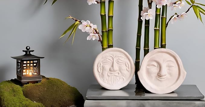 Air Purifying Healing Ceramic Object-Ancient Korean Demon Hunter's Face Roof Tile-Bearded Face Ceramic Home Décor-Air Purifying Effects, Eliminates Bad Odors, Humidity Control - Image 5