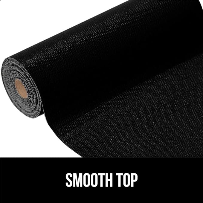 GORILLA GRIP DripGuard Shelf Liner, Non-Adhesive Drawer and Kitchen Cabinet Protector, Strong Grip Slip Resistant Underside, Smooth Surface Liners for Cabinets, Bathrooms, Closets, 12x240 Inch, Black - Image 9