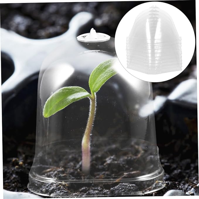 Mipcase 12pcs Dome Plant Covers Reusable Garden Cloche for and Flower Pot Humidity Preservation for Indoor and Outdoor Use - Image 7