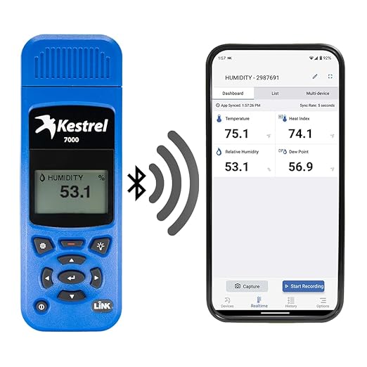 Kestrel 7000 Environmental Meter – Rugged Temperature & Humidity Monitor with Replaceable RH Sensor for Industrial, Lab & HVAC - Image 4