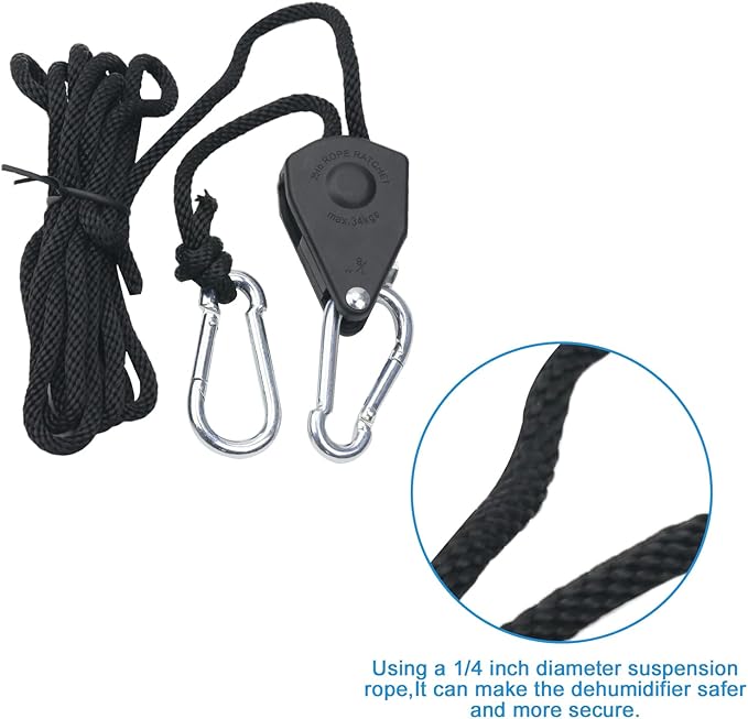 5822 Dehumidifier Hanging Kit for AprilAire Crawl Space, Basement, Whole-House Dehumidifier Models E070, E080, E100, E130, 1820, 1830, 1850, 1852, 1870, 1872 - Image 5
