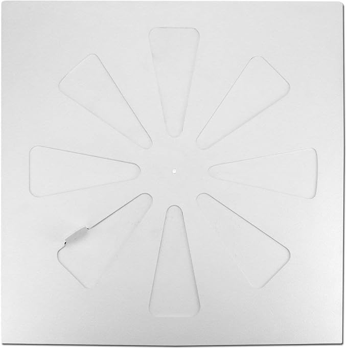 Wooden Shoe Designs Adjustable Air Conditioning Vent Cover | Air Vent Deflector for Office Ceiling AC Vents and HVAC Systems | 24” x 24” - Image 3