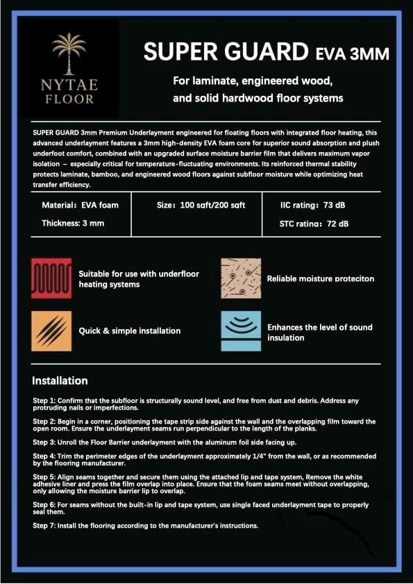 Super Guard 3mm Aluminum-EVA Underlayment (1, 200) - Image 3