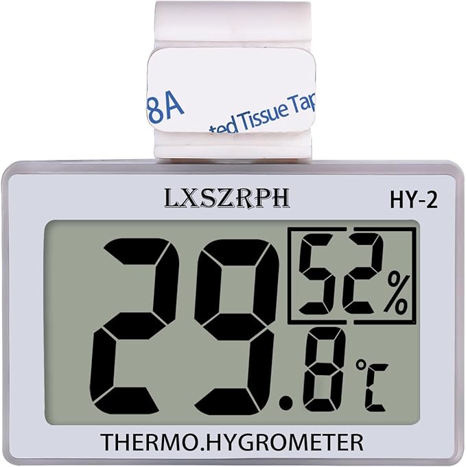 Reptile Hygrometer Thermometer, Digital Amphibian Hygrometer Thermometer with Hook, Temperature Humidity Meter Gauge for Reptile Tanks, Terrariums, Vivarium, LCD Display (2 Packs) - Image 7