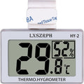 Reptile Hygrometer Thermometer, Digital Amphibian Hygrometer Thermometer with Hook Temperature Humidity Meter Gauge for Reptile Tanks, Terrariums, Vivarium, LCD Display 1pack by GXSTWU