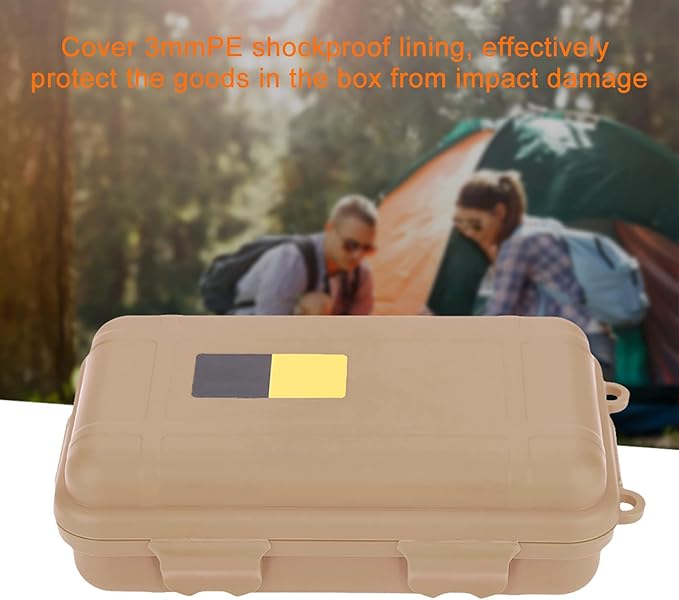 Water - Tight Storage Box | EDC Outdoor Survival Container for Electronics/Fishing Gear/Camping | Particle - Protected & Shock - Absorbing Dry Box with Silicone Gasket, 2 Sizes (Large - Image 8