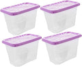 4pcs Reusable Moisture Absorber Boxes with Large Capacity Plastic Water Absorbing Containers for Wardrobe Closet Shoe Cabinet and Indoor Dehumidifying Easy to Use Replacement for by SOLUSTRE