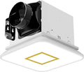Fitop Bathroom Fan with Light,110CFM 1.0 Sones 1200lm LED Light 3000K/4000K/5000K Selectable,120V 43W Quiet Bathroom Ventilation Exhaust Fan for Shower/Restroom/Office/Home(gold) by Fitop