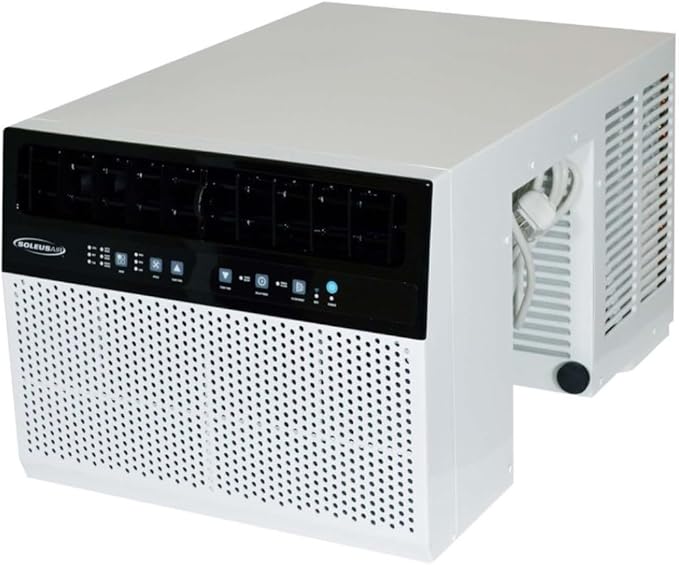 WS5-10HW-301 Electronic Saddle Air Conditioner with Heat and WiFi, 10000 BTU Cooling & Heating Capacity, 74 pts/day Dehumidifying Capacity, Dehumidifier Mode, MyTemp Sensor, Digital Temperature by Unknown
