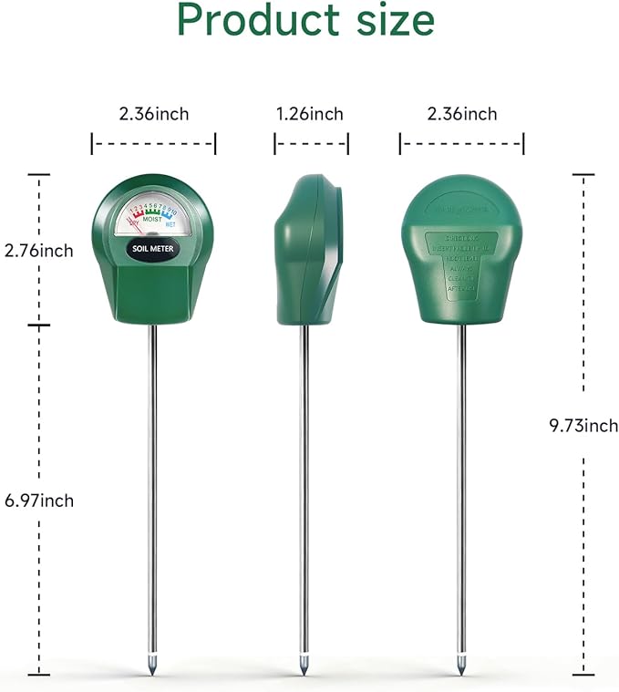 Soil Moisture Meter for Plants, Hygrometer Sensor Water Monitor, Plant Moisture Tester for Indoor Outdoor Garden, Potted Plants, Farm, Lawn, No Battery Needed - Image 5
