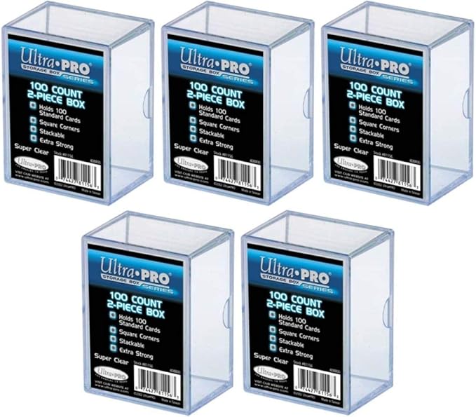Ultra Pro Pack of 5 - 100 Count 2 Piece Storage Box - Image 2