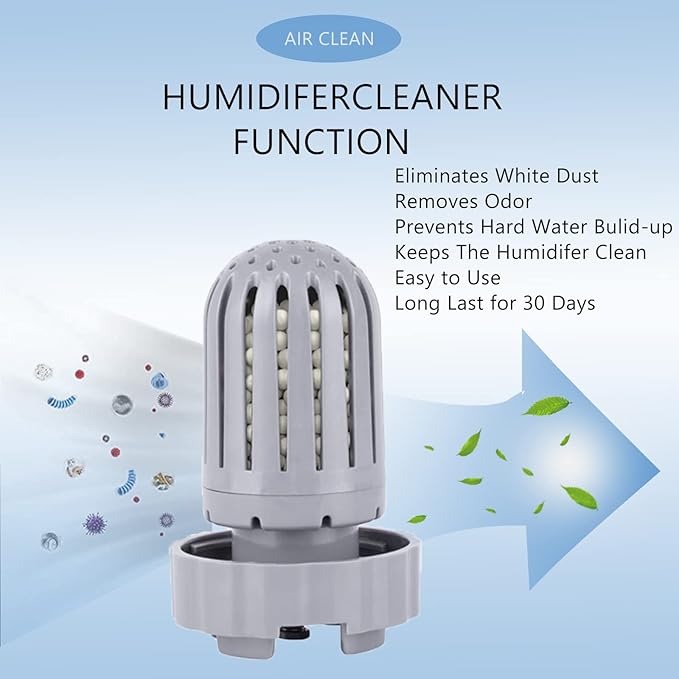 6 Pack Humidifier Demineralization Cartridge Filters Compatible with Air Innovations HUMIDIF Humidifier, Demineralization Cartridge Filters Silver - Image 2