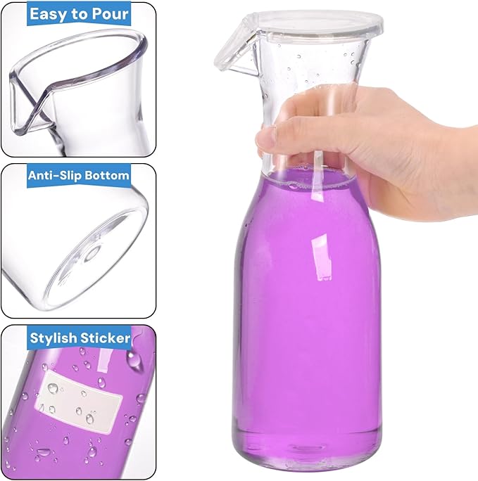 3 Pack Laundry Detergent Dispenser with 5 Labels, 40 OZ Plastic Fabric Softener Bottle, Reusable Detergent Container, Laundry Room Organizer for Liquid Soap Powder Bleach Scent Booster Beads - Image 3