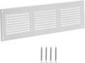 10x2 Vent Cover (Duct Opening) - White HVAC Return Air Grille for Wall and Ceiling - Metal AC Vent Cover with Mesh - Rectangular Ventilation Register - External Dimensions: 11.81" W x 3.94" H by TURvent