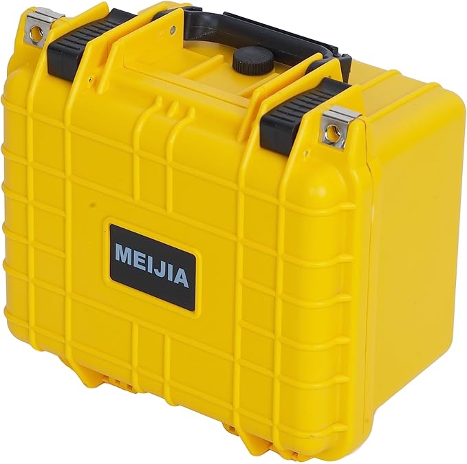 MEIJIA Portable All Weather IP67 Waterproof Camera Case,hard case with Customizable Fit Foam,Fit Use of Drones,Camera,Equipments,10.62 x9.68x6.87inches (Yellow) - Image 7