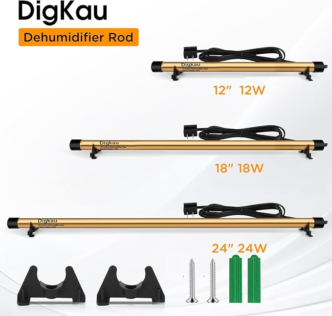 Gun Safe Dehumidifier Rod - High Power, Easy Installation Plug-in Dehumidifier, Superior Moisture, Keep Dry for Gun Safes,Cabinets, Closets (12in) - Image 3