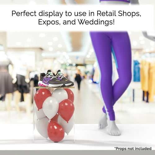 12 Inch Wide x 16 Inch High Clear Acrylic Display Box with One Open Side No Lid Versatile Tall Plexiglass Retail Product Riser Storage Bin or Wedding Floral Centerpiece Pedestal by Marketing Holders - Image 2