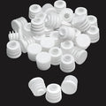 5/8" (16mm) Plastic Hole Plugs White -Round Chair Leg Caps, Flush Mount Pipe Plugs, Tubing End Caps for Metal&Wood Legs Tube, Outdoor Furniture Feet caps & Table Plastic Plugs, 24 PCS by EASYEAH