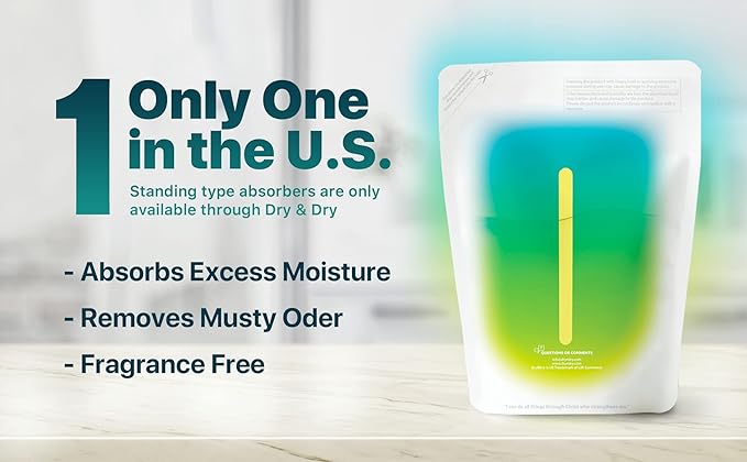 Dry & Dry 6 Pack Standing Moisture Absorbers to Control Excess Moisture in Basements, Closets, Bathrooms & Laundry Rooms - Image 8