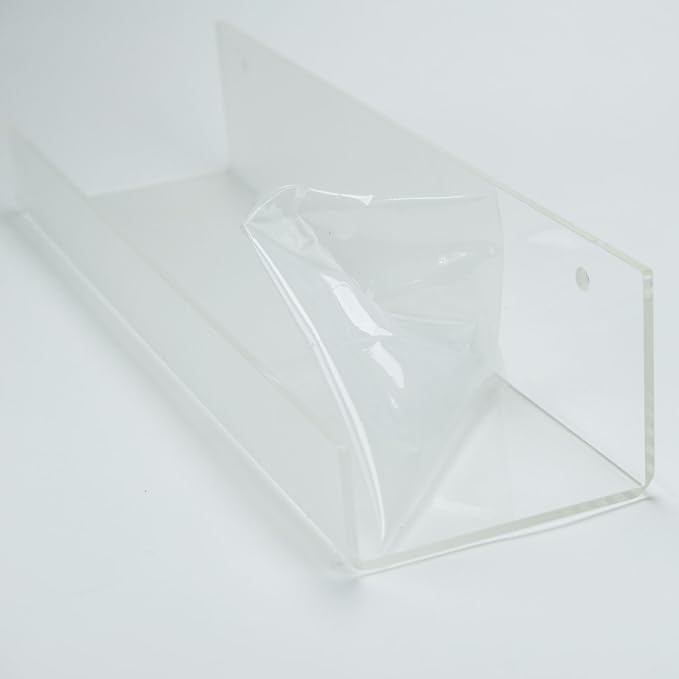 HUJI Clear Invisible Contemporary Floating Acrylic Shelf Display Bookshelf Modern Rack Collectibles Books Photos Art Work Toys Home Office Storage Decor Kids Room Kitchen Spice Rack (1 Shelf, 16 Inch) - Image 6