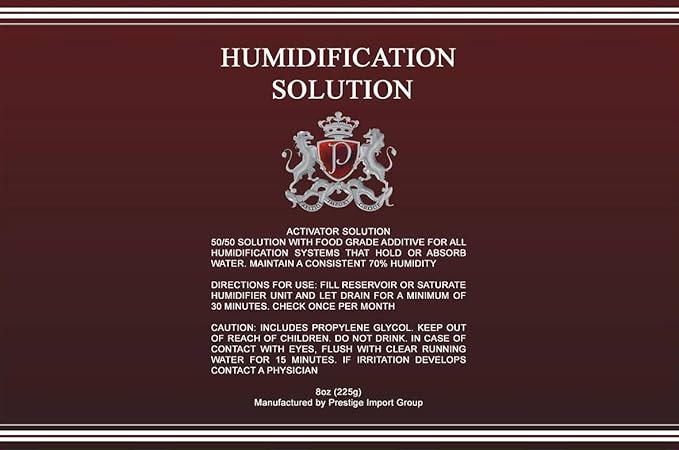 Humidor Solution 8 oz - Humidifier Liquid - Premium Humidifier Solution Formula - 70% RH - Image 4